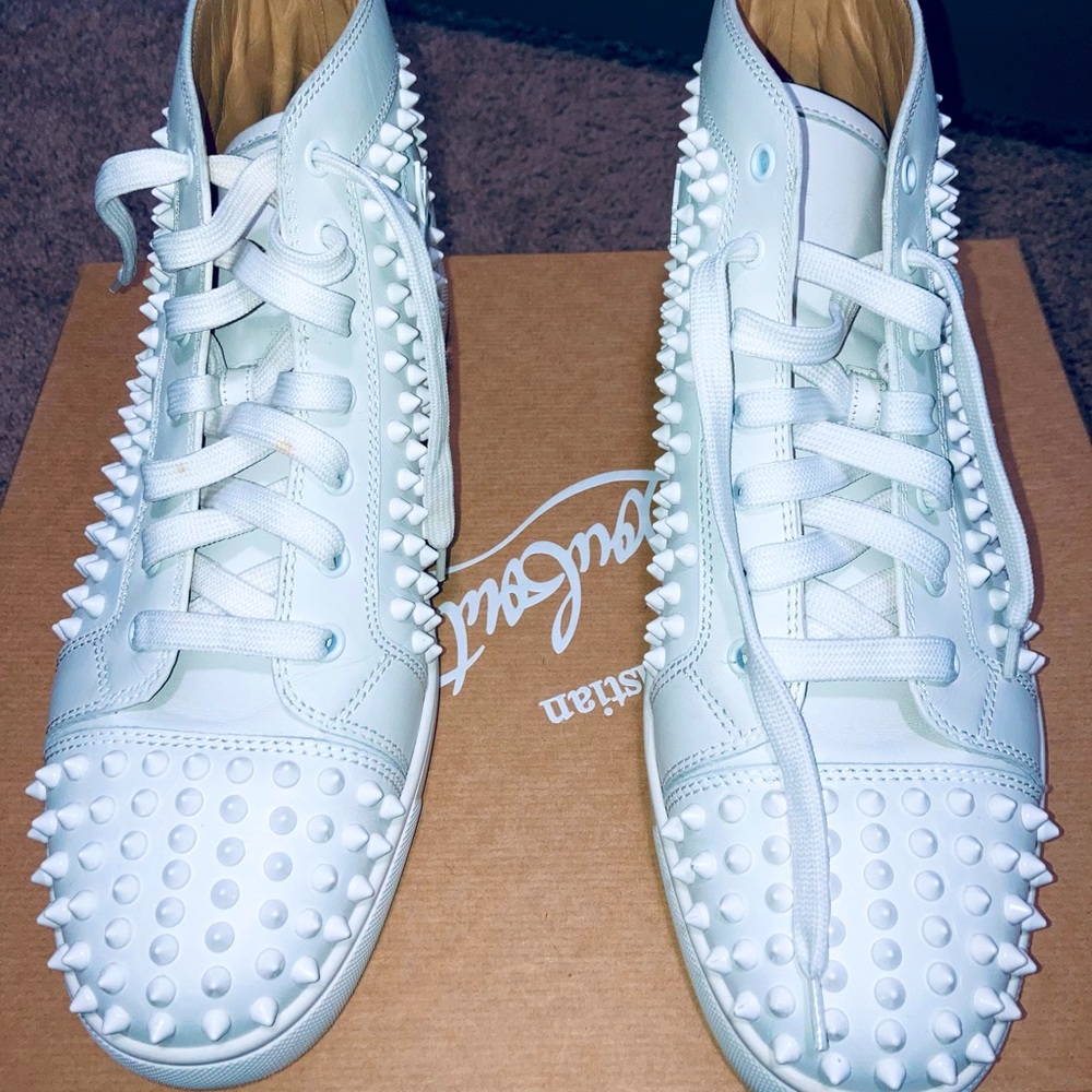 COPY - White red bottoms with stones